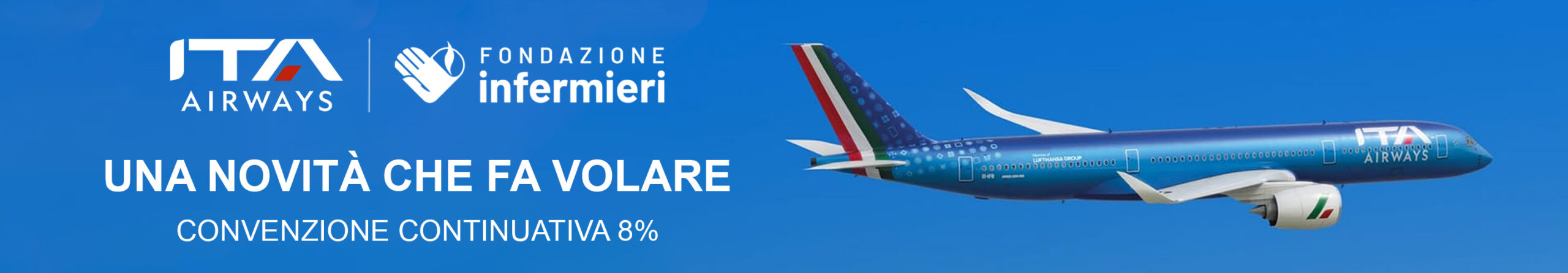 ITA Airways 2026 – Convenzione continuativa 8%